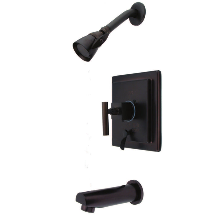 Claremont KB86550CQL Single-Handle 3-Hole Wall Mount Tub and Shower Faucet, Oil Rubbed Bronze