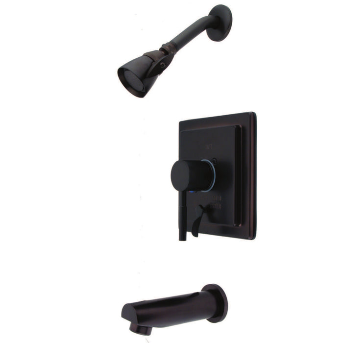 Concord KB86550DL Single-Handle 3-Hole Wall Mount Tub and Shower Faucet, Oil Rubbed Bronze