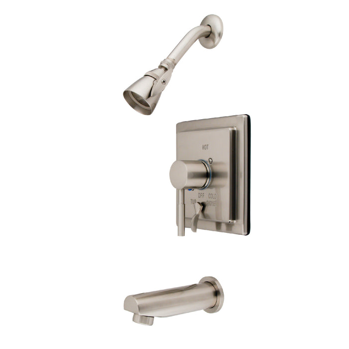 Concord KB86580DL Single-Handle 3-Hole Wall Mount Tub and Shower Faucet, Brushed Nickel