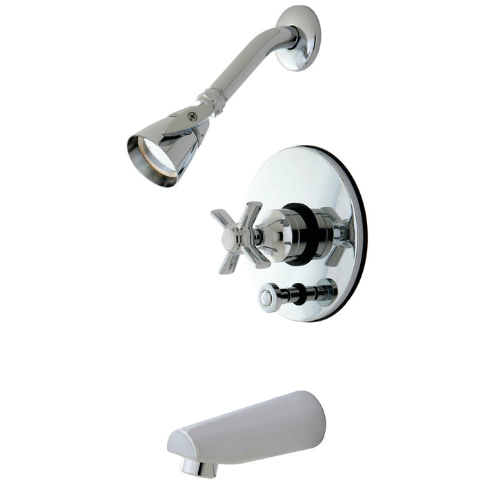 Kingston Millennium KB86910ZX Single-Handle Pressure Balanced Tub and Shower Faucet, Polished Chrome