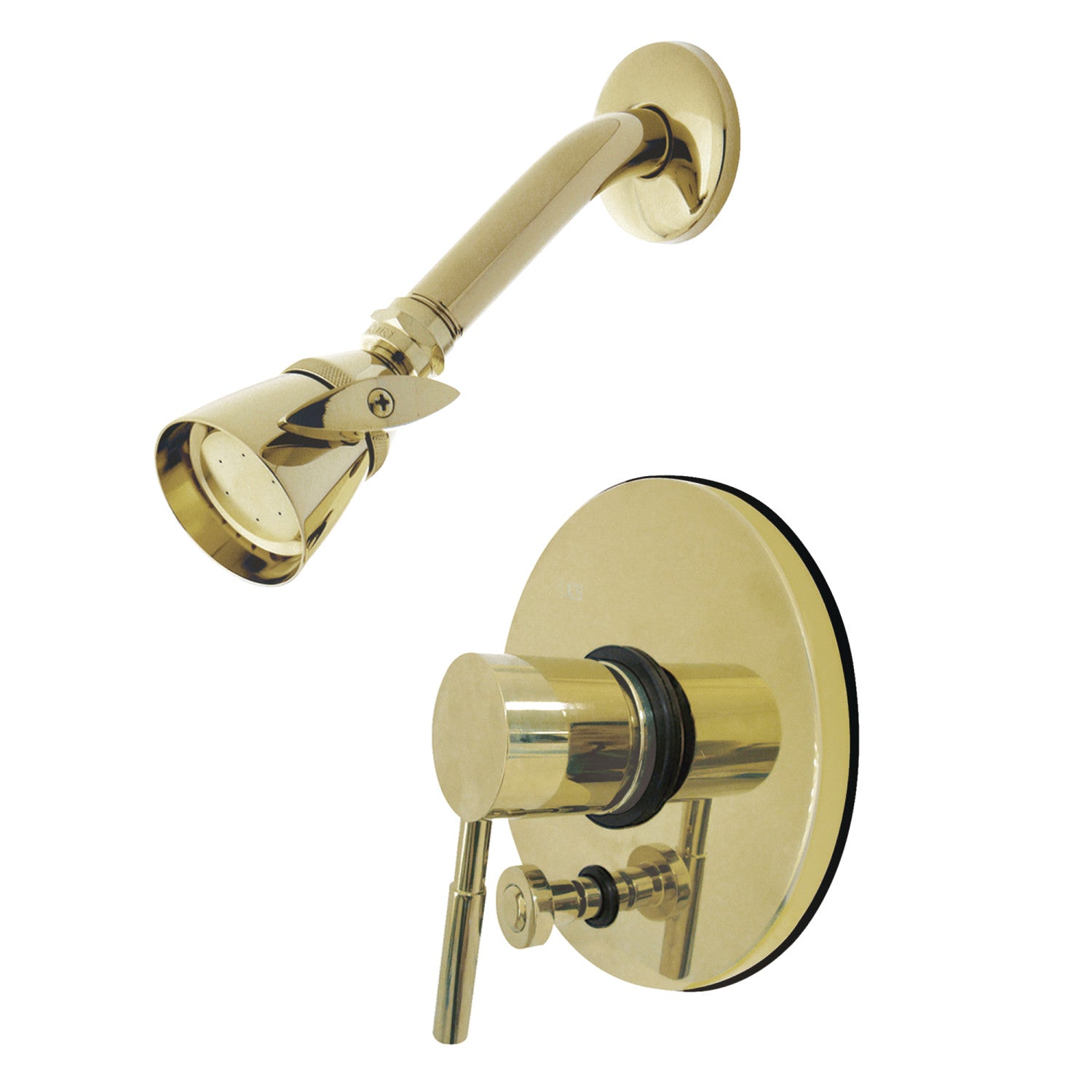 Kingston Brass Concord KB86920DLSO Single-Handle 2-Hole Wall Mount Shower  Faucet, Pol