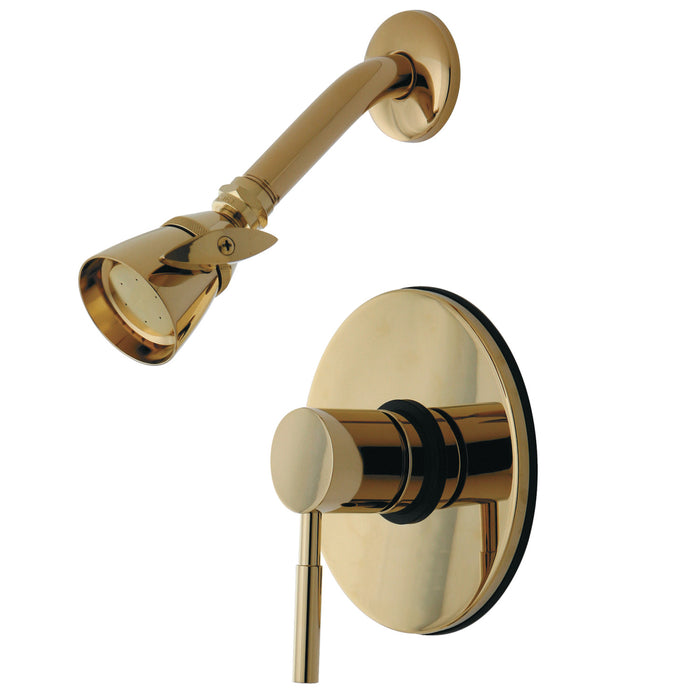 Concord KB8692DLSO Single-Handle 2-Hole Wall Mount Shower Faucet, Polished Brass