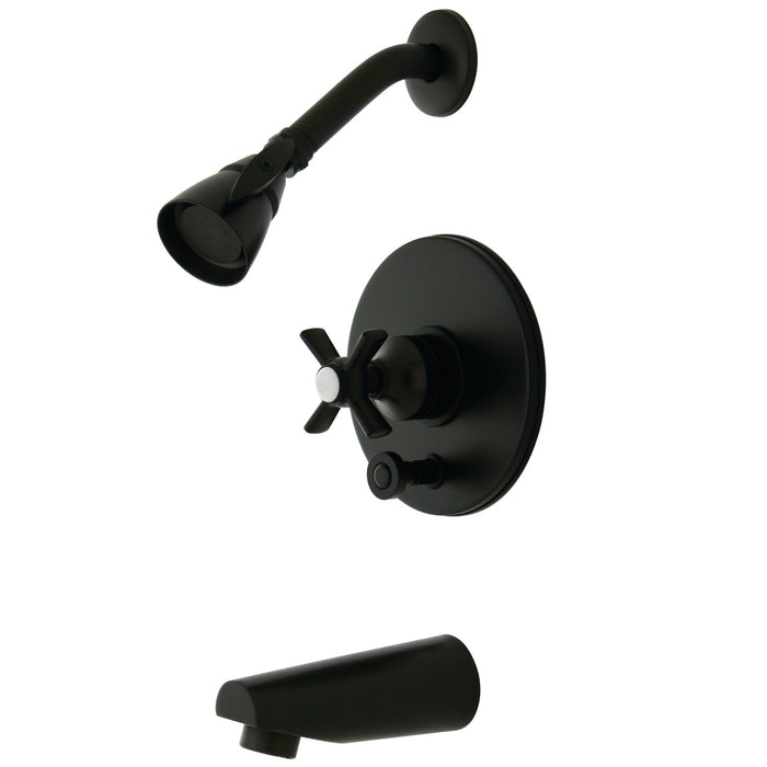 Millennium KB86950ZX Two-Handle 3-Hole Wall Mount Tub and Shower Faucet, Oil Rubbed Bronze