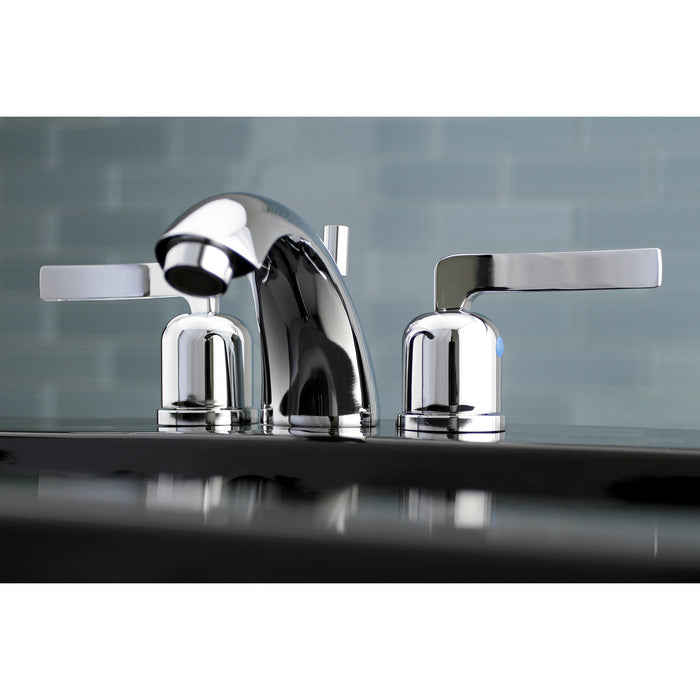 Centurion KB8951EFL Two-Handle 3-Hole Deck Mount Mini-Widespread Bathroom Faucet with Plastic Pop-Up, Polished Chrome