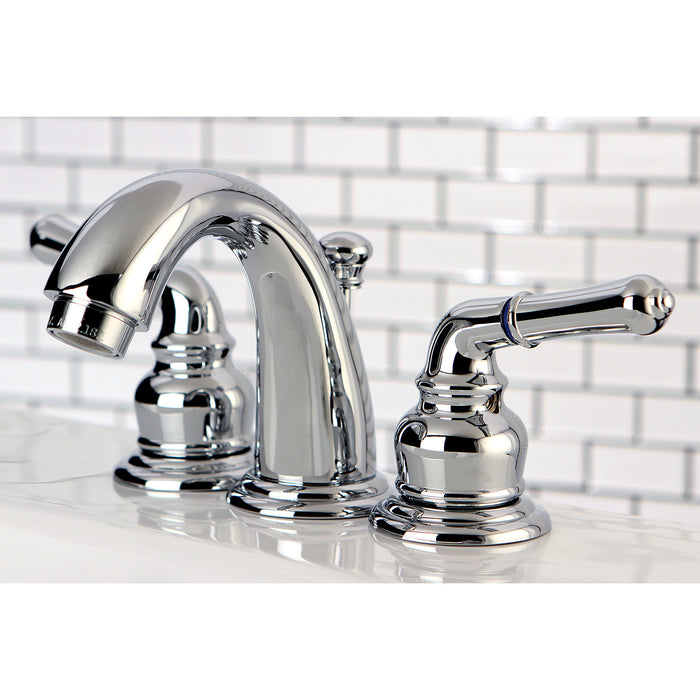 Magellan KB911 Two-Handle 3-Hole Deck Mount Widespread Bathroom Faucet with Plastic Pop-Up, Polished Chrome