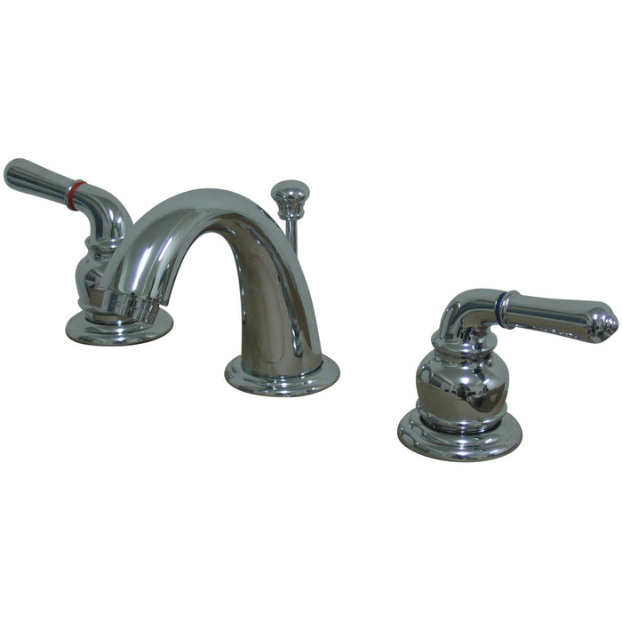 Magellan KB911 Two-Handle 3-Hole Deck Mount Widespread Bathroom Faucet with Plastic Pop-Up, Polished Chrome