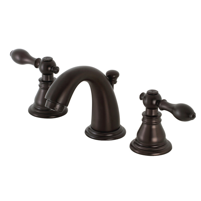 American Classic KB915ACL Two-Handle 3-Hole Deck Mount Widespread Bathroom Faucet with Plastic Pop-Up, Oil Rubbed Bronze