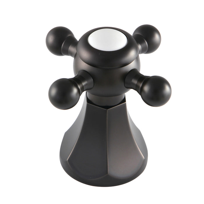 Kingston KBDH4465BX Metal Cross Handle, Diverter for Tub and Shower Faucet, Oil Rubbed Bronze