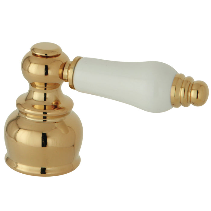 Kingston KBDH602PL Porcelain Lever Handle, Diverter for Tub and Shower Faucet, Polished Brass