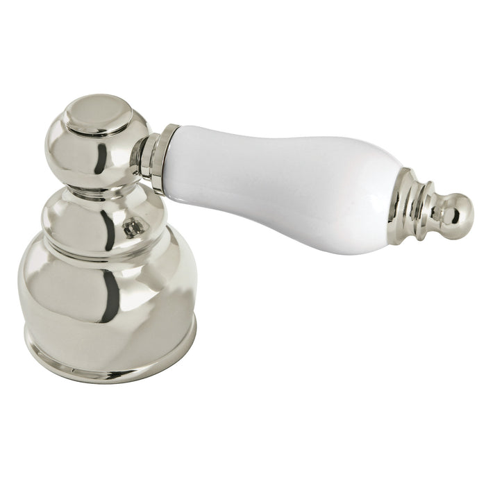 Kingston KBDH606PLPN Porcelain Lever Handle, Diverter for Tub and Shower Faucet, Polished Nickel
