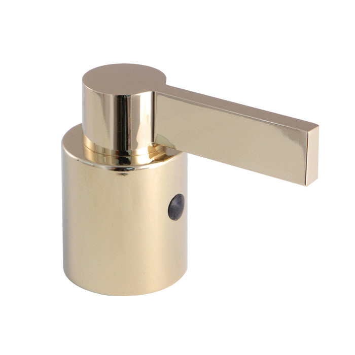 Kingston NuvoFusion KBDH8962NDL Zinc Alloy Lever Handle, Diverter for Tub and Shower Faucet, Polished Brass