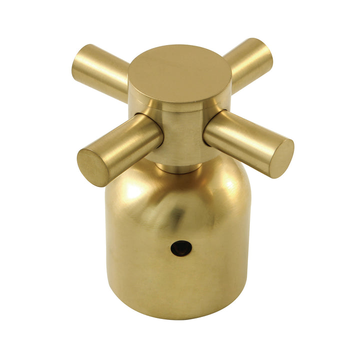 Kingston Concord KBDH8967DX Metal Cross Handle, Diverter for Tub and Shower Faucet, Brushed Brass