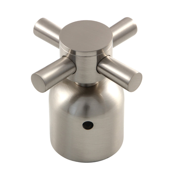 Kingston Concord KBDH8968DX Metal Cross Handle, Diverter for Tub and Shower Faucet, Brushed Nickel