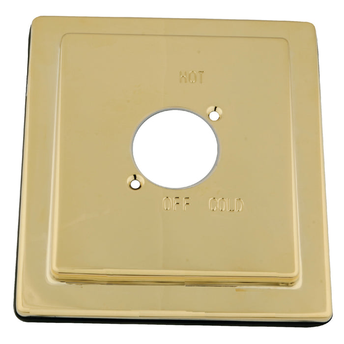 Stylobate KBE8652 Brass Escutcheon Plate, Polished Brass