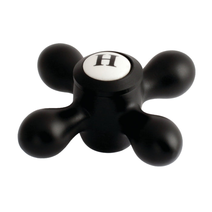 Kingston KBH1600AXH Brass Cross Handle (Hot Side), Matte Black