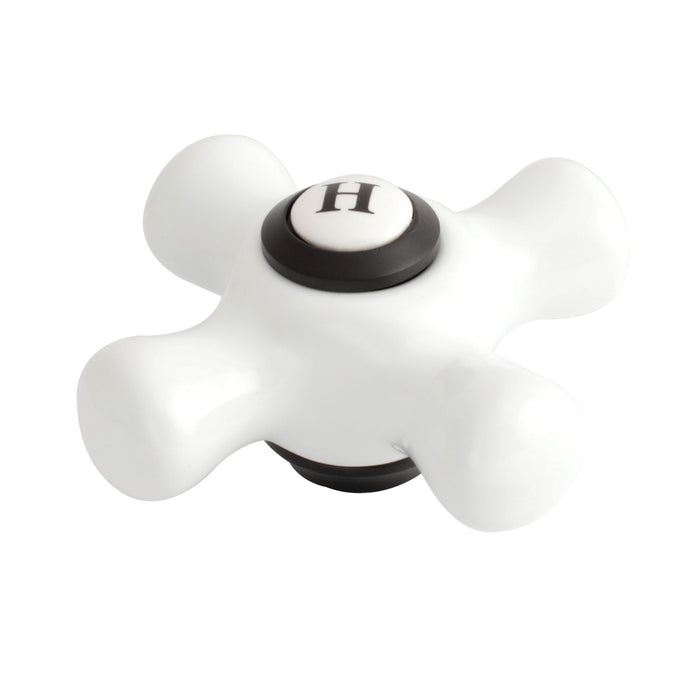 Kingston KBH1600PXH Porcelain Cross Handle (Hot Side), Matte Black