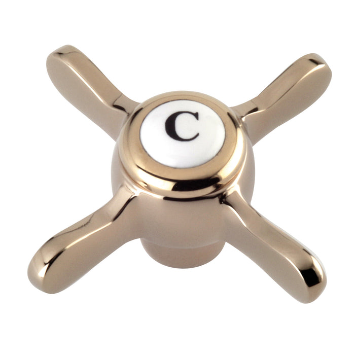 Kingston Essex KBH1602BEXC Brass Cross Handle (Cold Side), Polished Brass