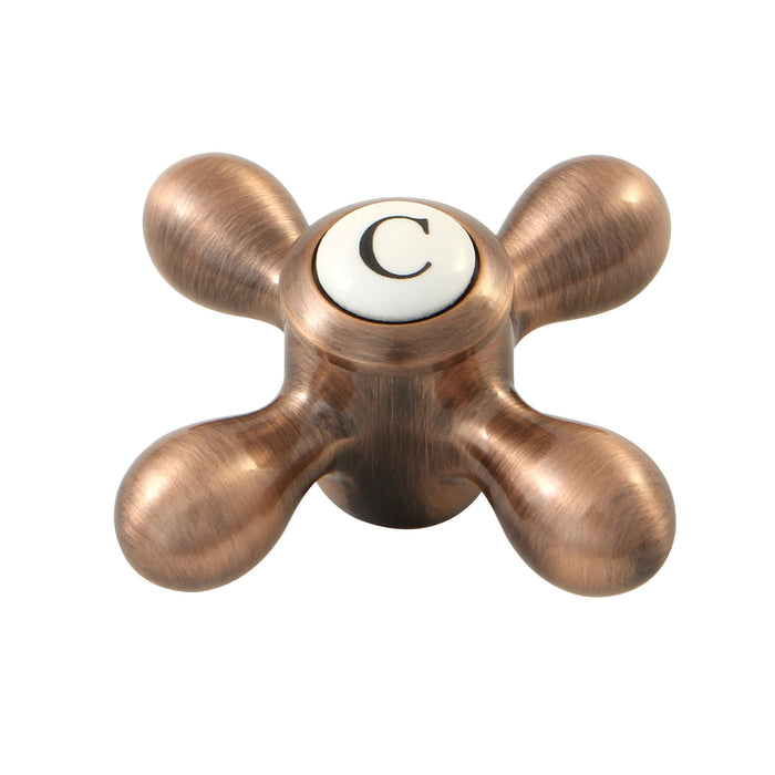 Kingston KBH160AXACC Brass Cross Handle (Cold Side), Antique Copper