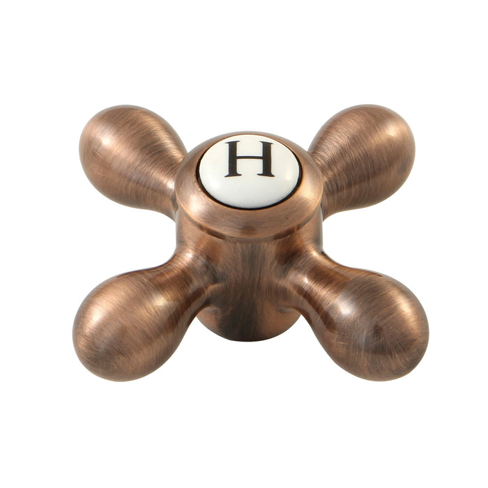 Kingston KBH160AXACH Brass Cross Handle (Hot Side), Antique Copper