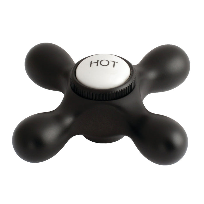 Kingston KBH1790AXH Brass Cross Handle (Hot Side), Matte Black