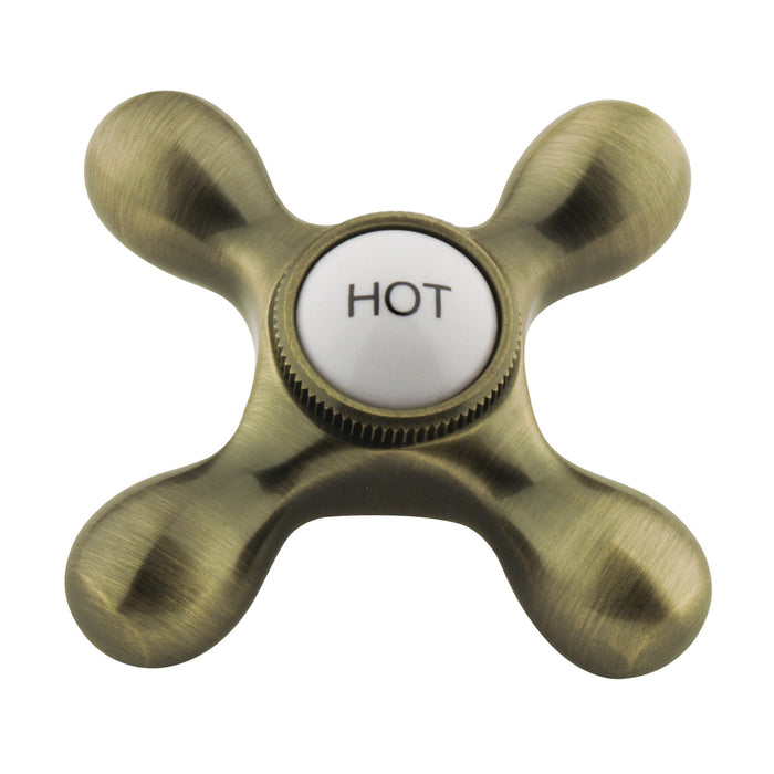 Kingston KBH1793AXH Brass Cross Handle (Hot Side), Antique Brass