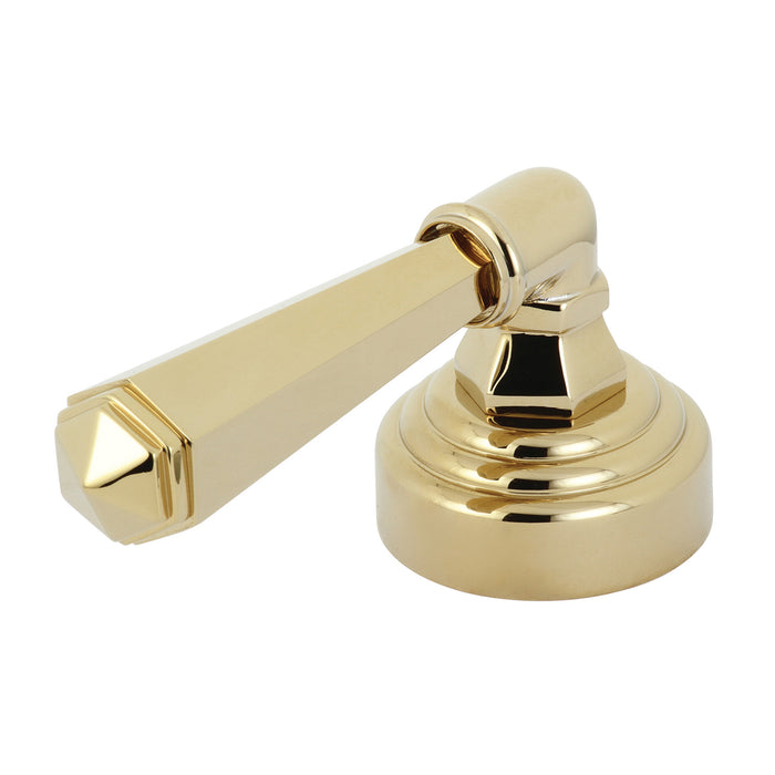 Kingston Metropolitan KBH2632HL Metal Lever Handle, Polished Brass