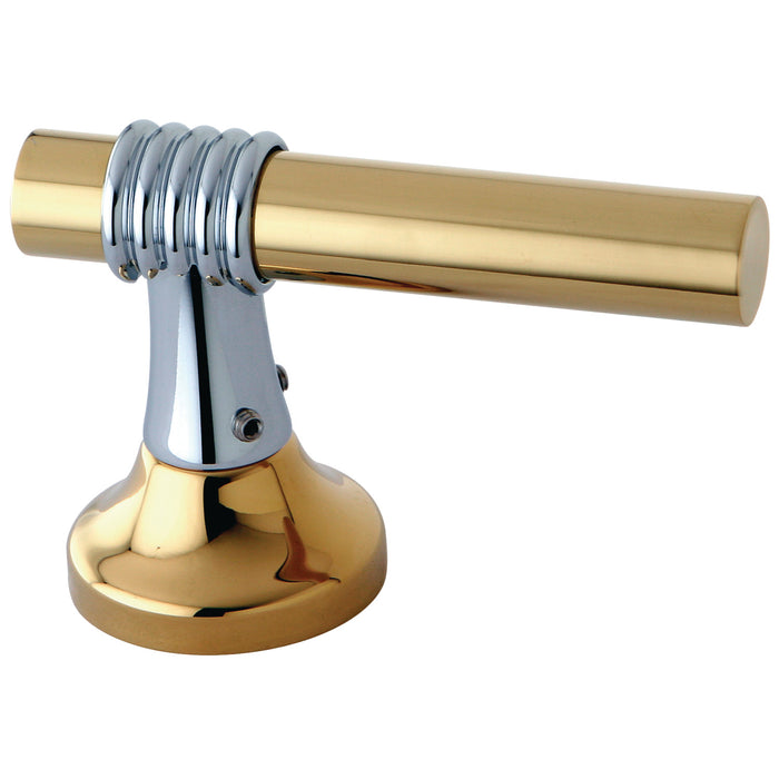 Kingston KBH2634ML Metal Lever Handle, Polished Chrome/Polished Brass
