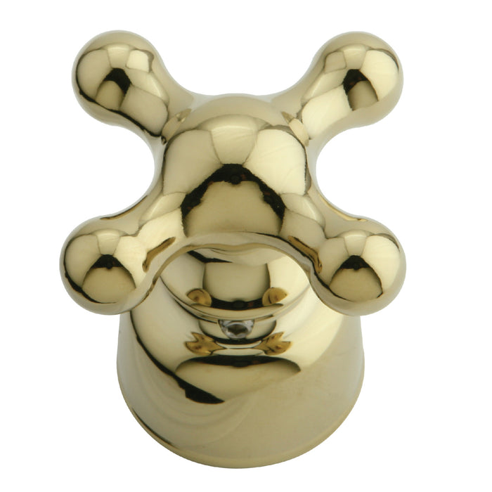 Kingston KBH5612AX Zinc Alloy Cross Handle, Polished Brass