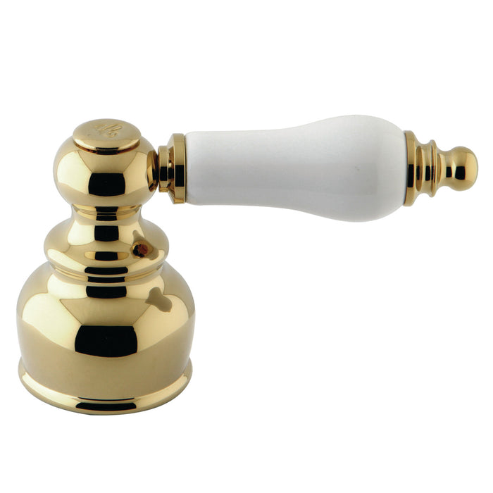KBH602BC Cold Porcelain Lever Handle, Polished Brass