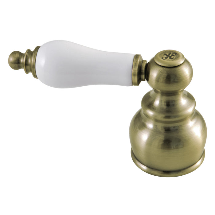Kingston KBH603PLABH Porcelain Lever Handle (Hot Side), Antique Brass