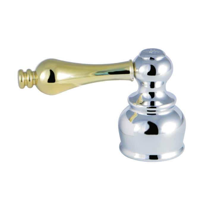 Kingston KBH604ALH Zinc Alloy Lever Handle (Hot Side), Polished Chrome/Polished Brass