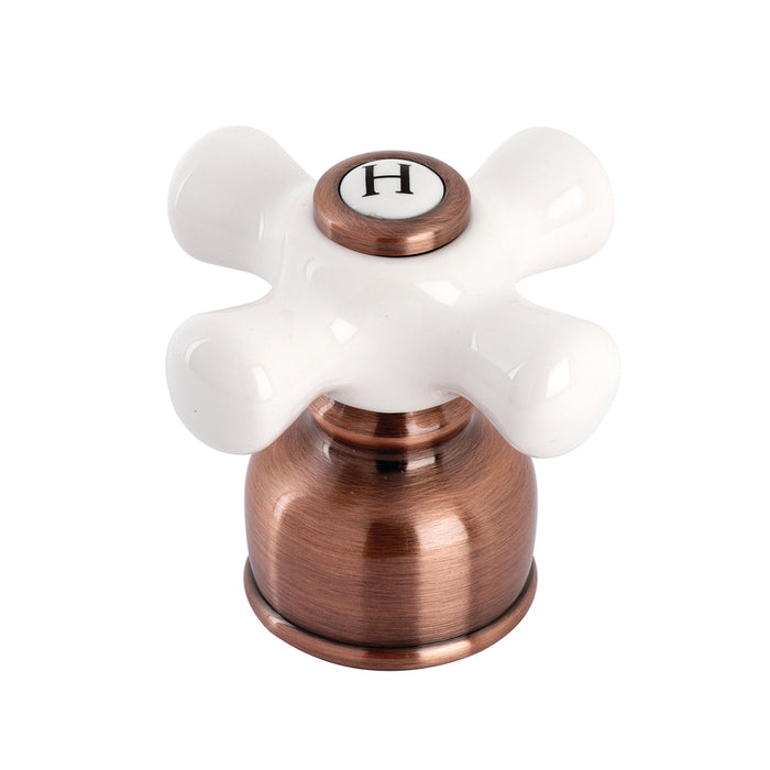 Kingston KBH726PXH Porcelain Cross Handle (Hot Side), Antique Copper