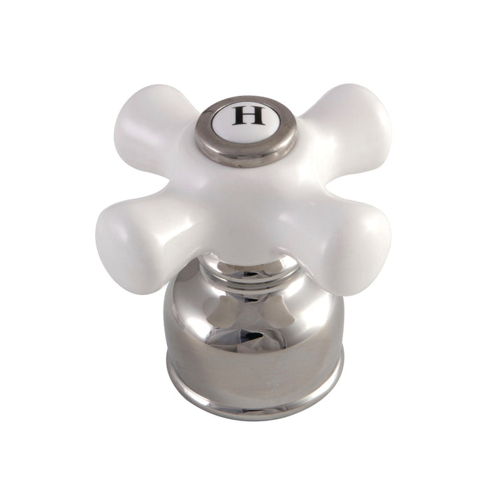 Kingston KBH726PXPNH Porcelain Cross Handle (Hot Side), Polished Nickel