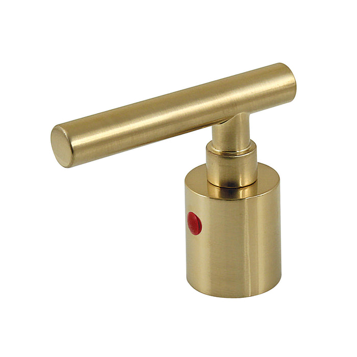 Kingston Manhattan KBH8667CMLH Zinc Alloy Lever Handle (Hot Side), Brushed Brass