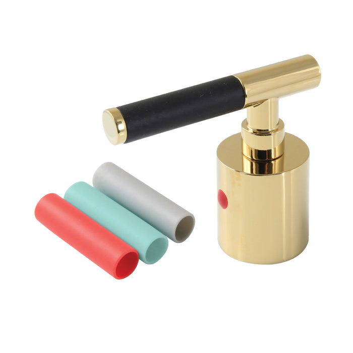 Kingston Kaiser KBH8962CKLH Zinc Alloy Lever Handle (Hot Side), Polished Brass