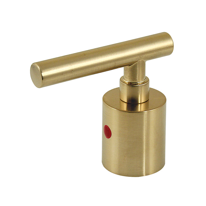 Kingston Manhattan KBH8967CMLH Zinc Alloy Lever Handle (Hot Side), Brushed Brass