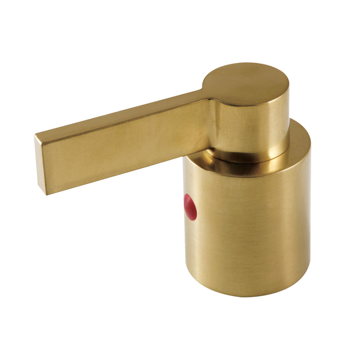NuvoFusion KBH8967NDLC Cold Metal Lever Handle, D Type, Brushed Brass