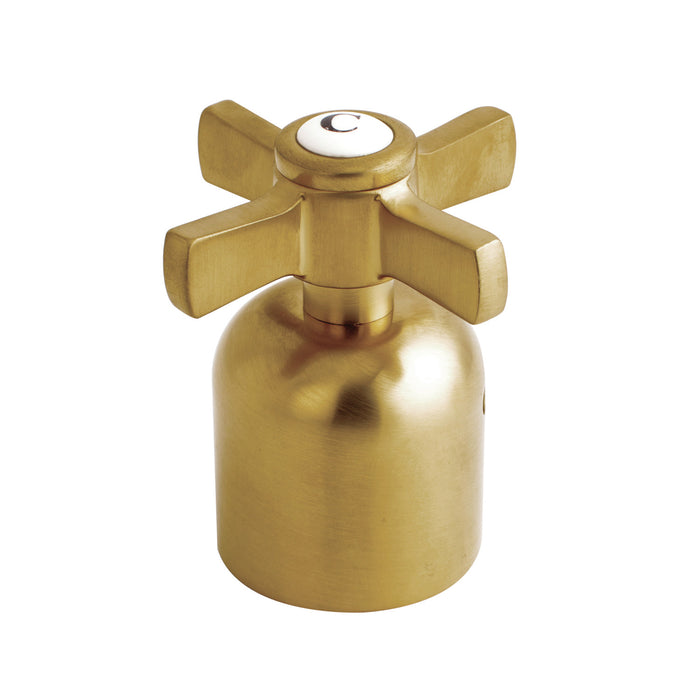 Kingston Millennium KBH8967ZXC Metal Cross Handle (Cold Side), Brushed Brass