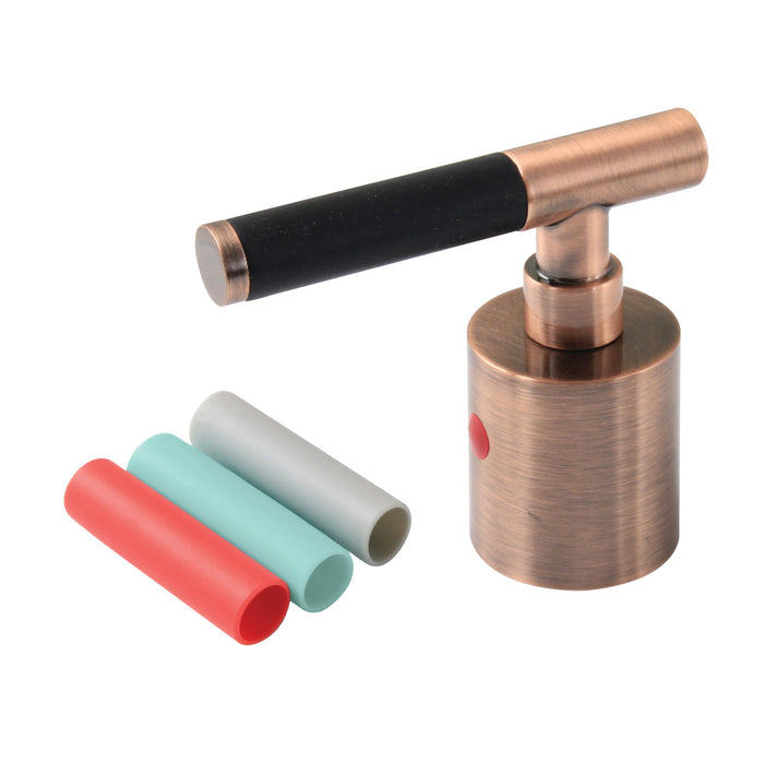 Kingston Kaiser KBH896CKLACH Zinc Alloy Lever Handle (Hot Side), Antique Copper