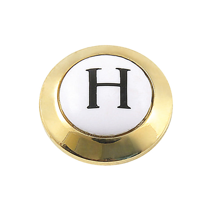 KBHI1602AXH Hot Handle Index Button, Polished Brass