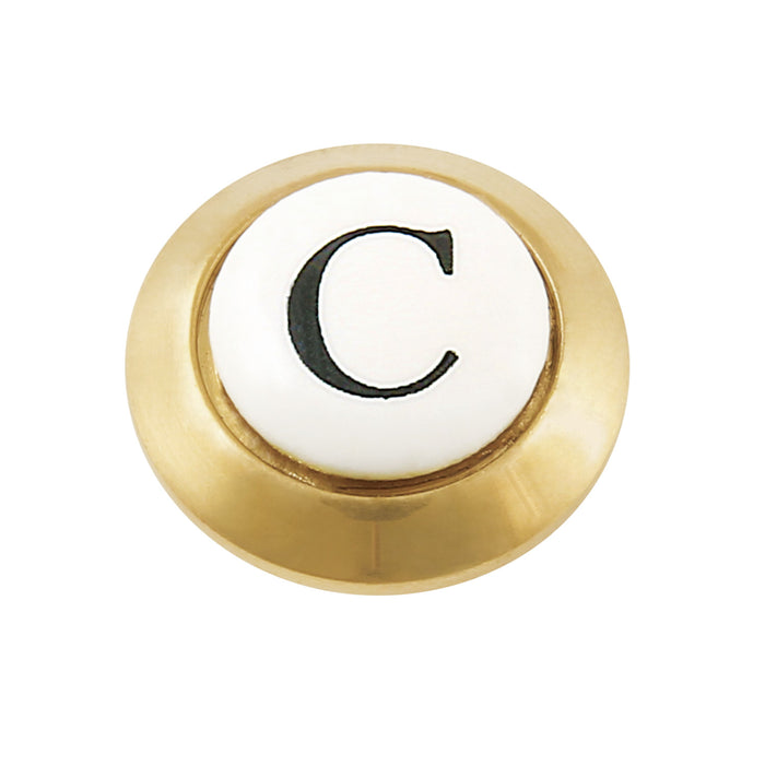KBHI1607AXC Cold Handle Index Button, Brushed Brass