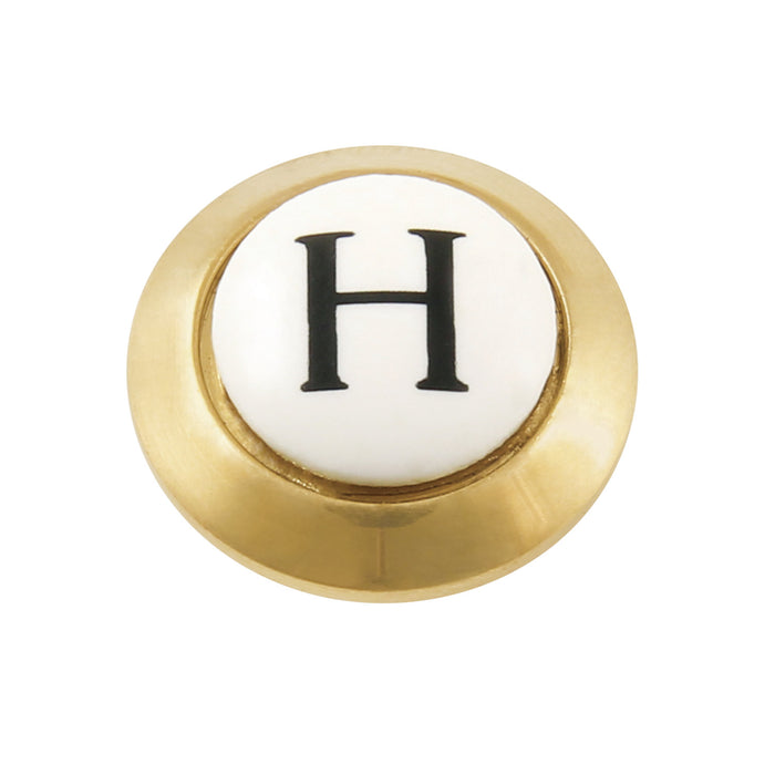 KBHI1607AXH Hot Handle Index Button, Brushed Brass