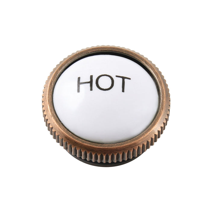 KBHI179AXACH Hot Handle Index Button, Antique Copper