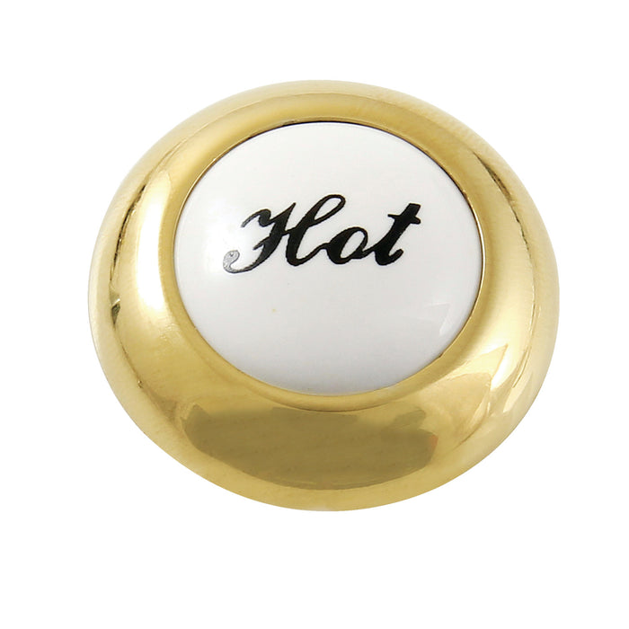 KBHI4462BXH Hot Handle Index Button, Polished Brass