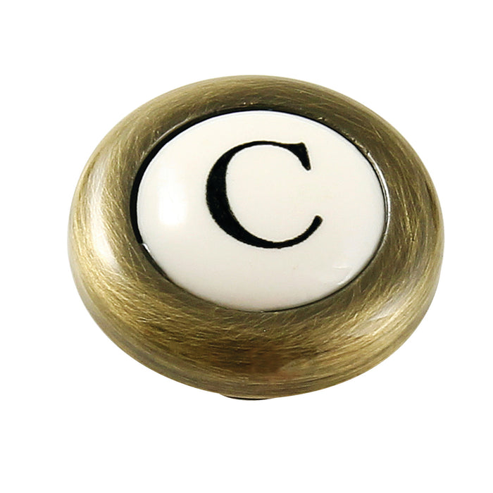 Kingston Kingston KBHI723PXABC Cold Handle Index Button, Antique Brass