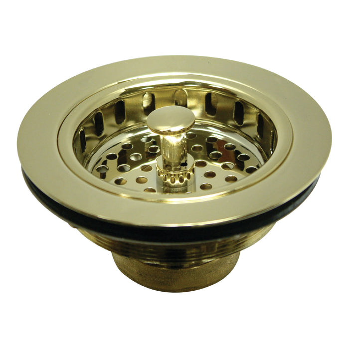 Made To Match KBS1002 3-1/2 Inch Kitchen Sink Basket Strainer Only, Polished Brass