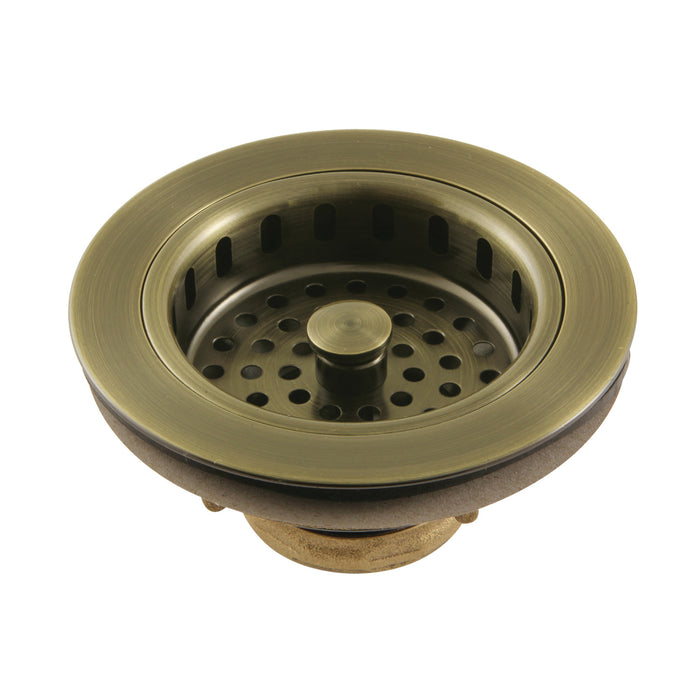 Made To Match KBS1003 3-1/2 Inch Kitchen Sink Basket Strainer Only, Antique Brass