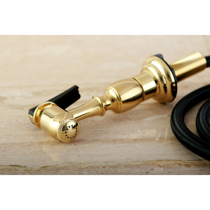 Made To Match KBSPR2 Brass Kitchen Faucet Side Sprayer, Polished Brass