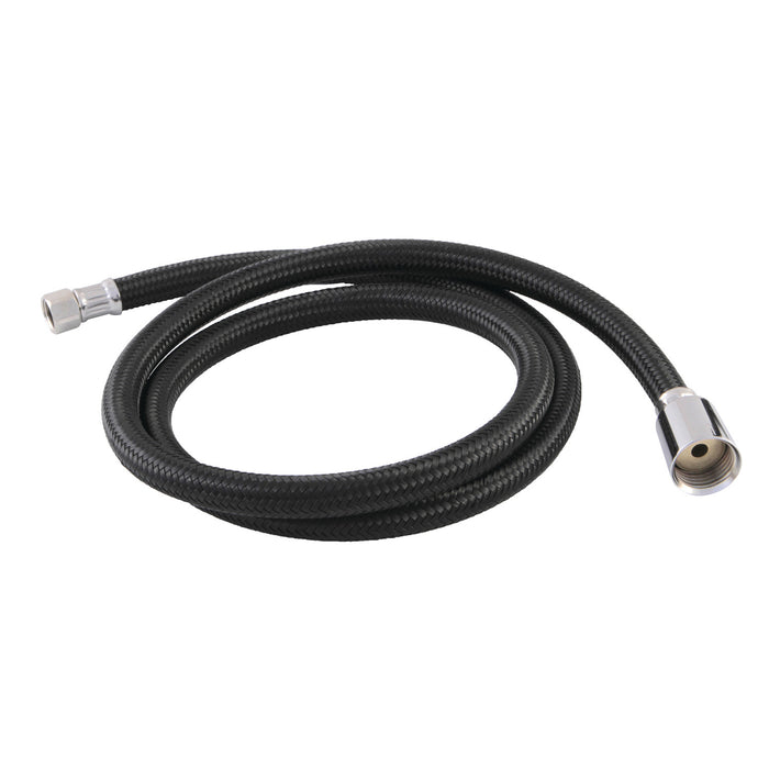 Kingston KBSPRHOSE 48-Inch Black Nylon Hose, Black/Polished Chrome