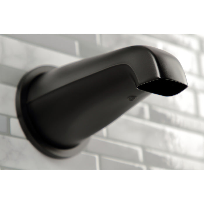 Concord KBX8130DL Three-Handle 5-Hole Wall Mount Tub and Shower Faucet, Matte Black